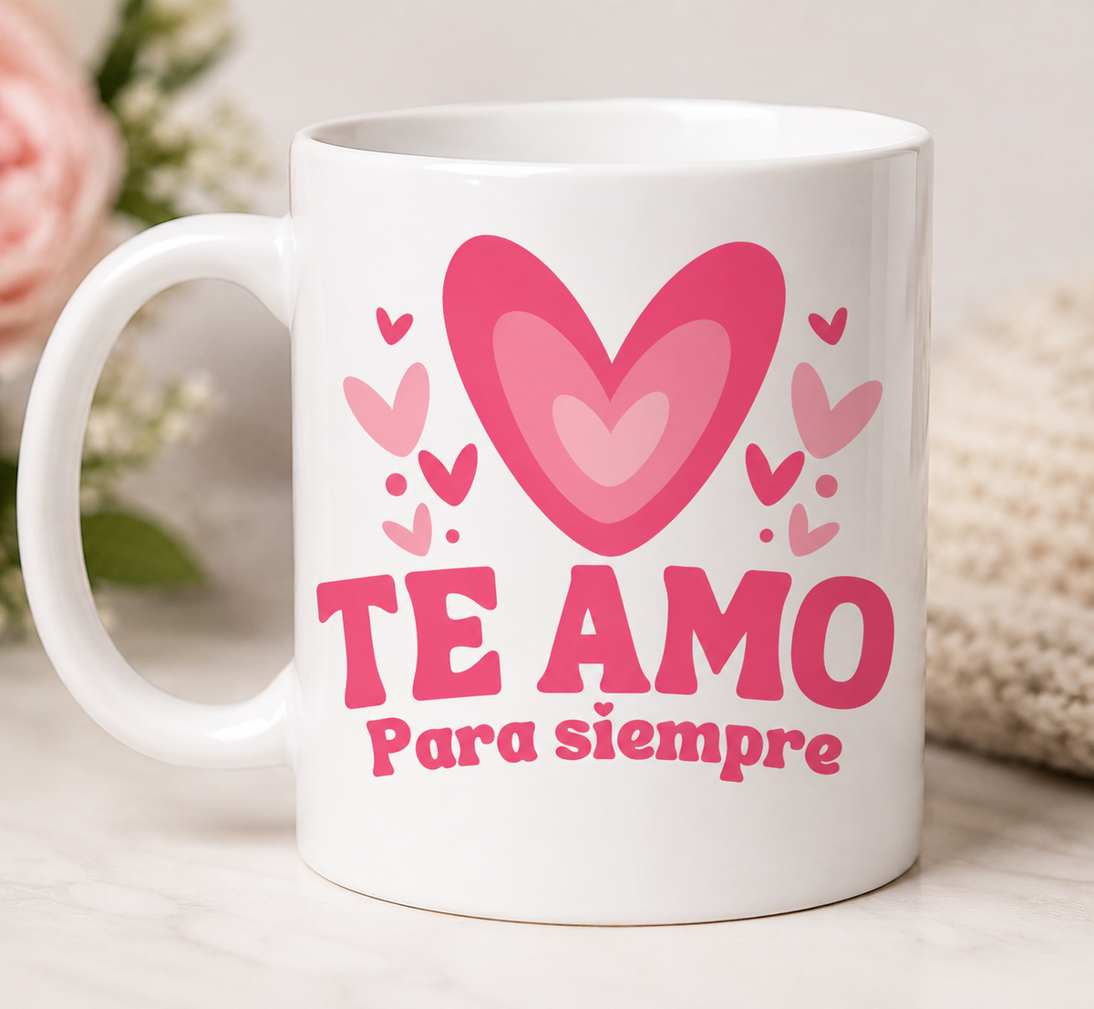 Taza “Te Amo Para Siempre” – Taza Blanca 11 oz