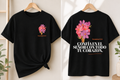Camiseta Cristiana Proverbios 3:5-6 para Mujer | Confía en el Señor | Camiseta de Fe con Flores | Christian T-Shirt