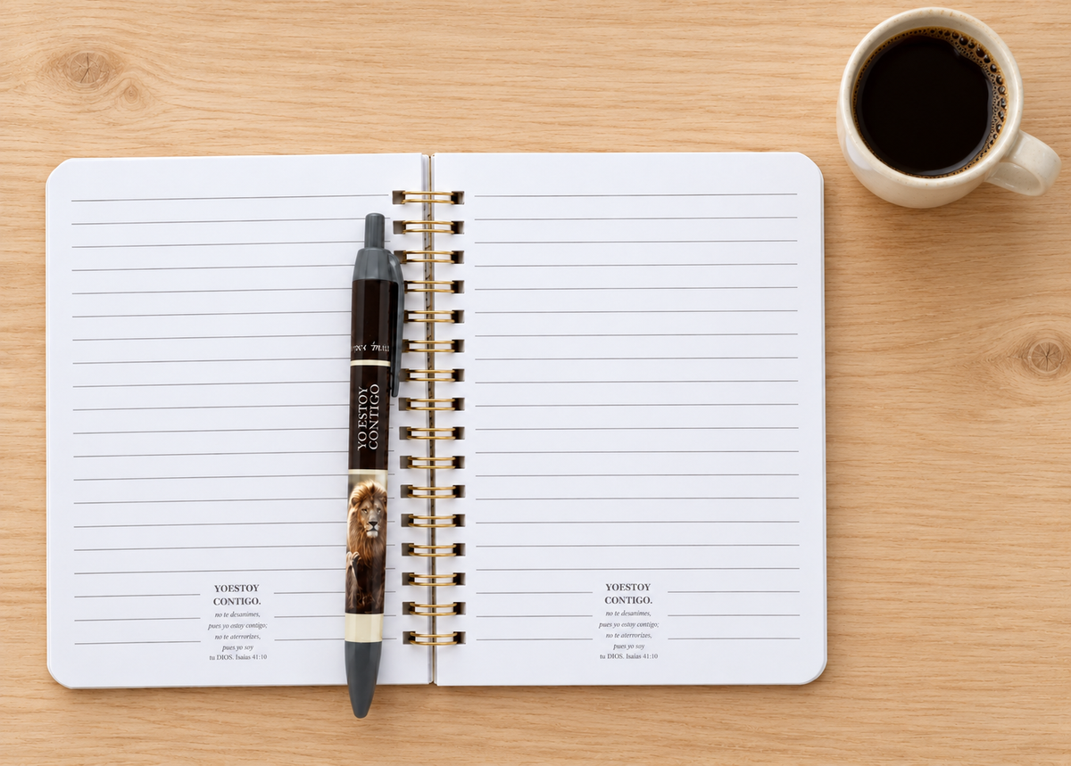 Pack Libreta y Bolígrafo “Yo Estoy Contigo” Génesis 28:15