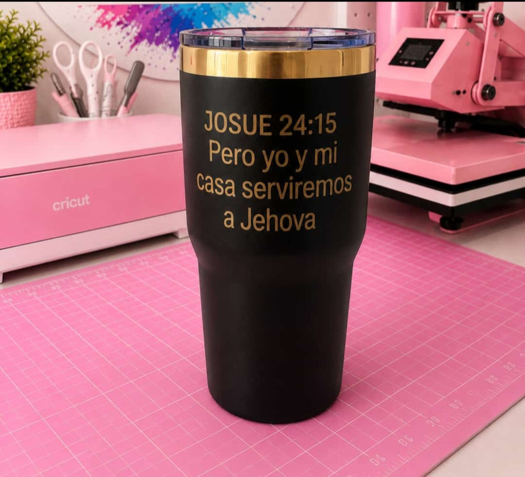 Vaso Térmico Cristiano Personalizado – Josué 24:15