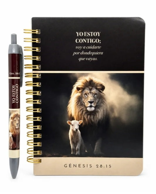 Pack Libreta y Bolígrafo “Yo Estoy Contigo” Génesis 28:15